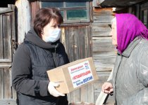 Вручение помощи от Депутата Единой России  В.И. Шептия