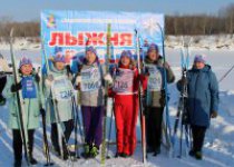 Всероссийская массовая гонка "Лыжня России - 2022" в Сладковском 
